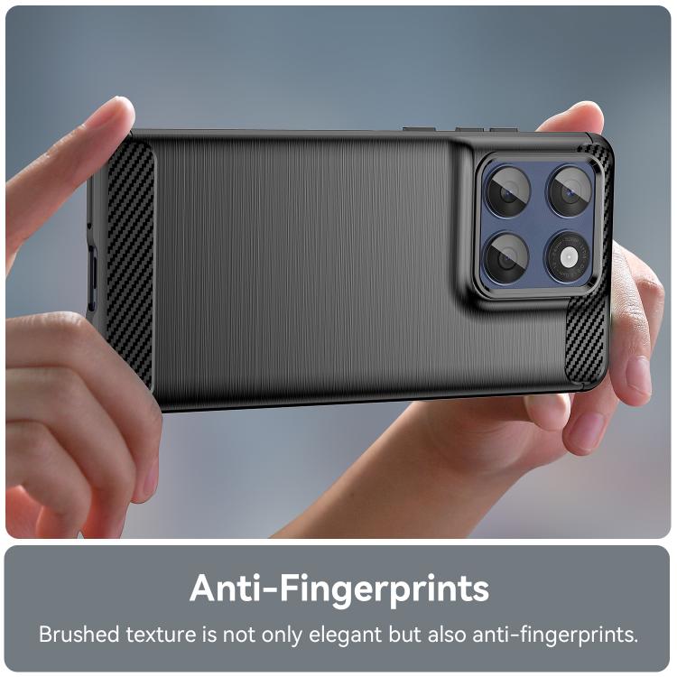 For Motorola Edge 60 Fusion Carbon Fiber Brushed Texture TPU Phone Case(Black)