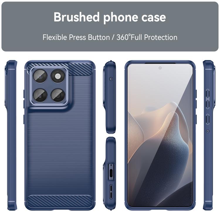 For Motorola Edge 60 Fusion Carbon Fiber Brushed Texture TPU Phone Case(Blue) - free shipping - PMC TechLife - Order now!