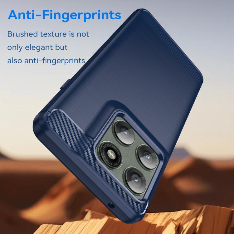 For Motorola Edge 60 Pro Carbon Fiber Brushed Texture TPU Phone Case(Blue) - free shipping - PMC TechLife - Order now!
