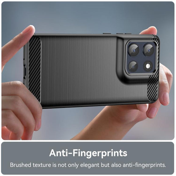 For Motorola Moto G100 Pro 5G Carbon Fiber Brushed Texture TPU Phone Case(Black)