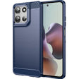 For Motorola Moto G56 5G Carbon Fiber Brushed Texture TPU Phone Case(Blue) - free shipping - PMC TechLife - Order now!