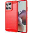 For Motorola Moto G66j 5G Carbon Fiber Brushed Texture TPU Phone Case(Red) - free shipping - PMC TechLife - Order now!