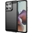 For Motorola Moto G66y 5G Carbon Fiber Brushed Texture TPU Phone Case(Black) - free shipping - PMC TechLife - Order now!