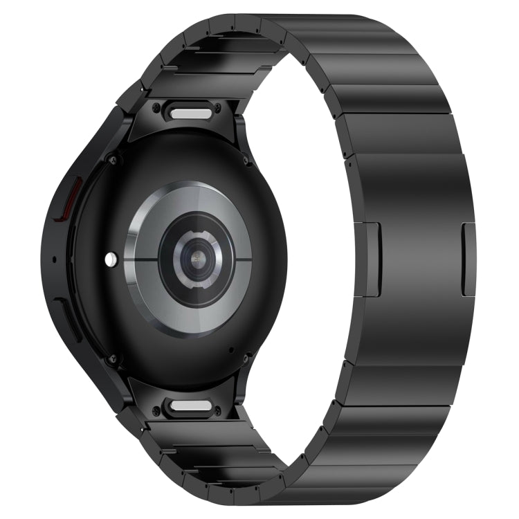 For Samsung Galaxy Watch6/6 Classic/5/5 Pro Button Style One-bead Metal Watch Band(Black) - Watch Bands by PMC TechLife | Online Shopping South Africa | PMC TechLife