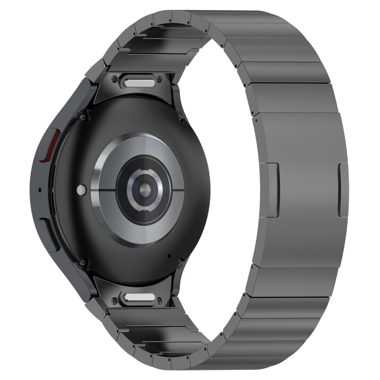 For Samsung Galaxy Watch6/6 Classic/5/5 Pro Button Style One-bead Metal Watch Band(Grey) - Watch Bands by PMC TechLife | Online Shopping South Africa | PMC TechLife | Buy Now Pay Later Mobicred