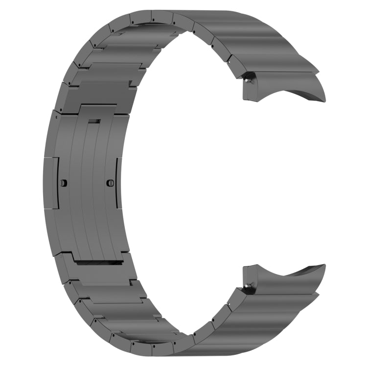 For Samsung Galaxy Watch6/6 Classic/5/5 Pro Button Style One-bead Metal Watch Band(Grey) - Watch Bands by PMC TechLife | Online Shopping South Africa | PMC TechLife | Buy Now Pay Later Mobicred