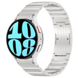For Samsung Galaxy Watch6/6 Classic/5/5 Pro Button Style One-bead Metal Watch Band(Silver) - Watch Bands by PMC TechLife | Online Shopping South Africa | PMC TechLife