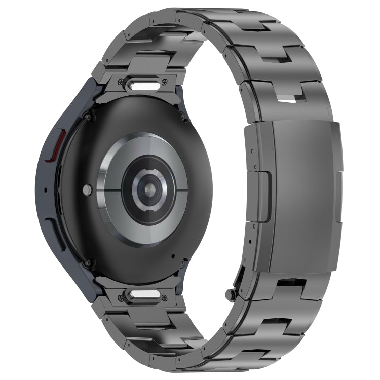 For Samsung Galaxy Watch6/6 Classic/5/5 Pro Button Style Titanium Steel Metal Watch Band(Grey) - Watch Bands by PMC TechLife | Online Shopping South Africa | PMC TechLife