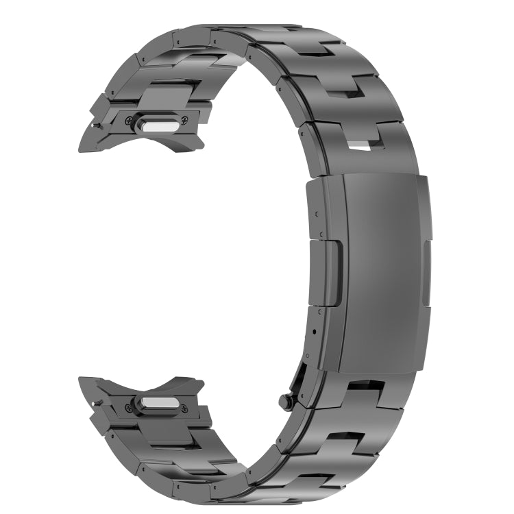 For Samsung Galaxy Watch6/6 Classic/5/5 Pro Button Style Titanium Steel Metal Watch Band(Grey) - Watch Bands by PMC TechLife | Online Shopping South Africa | PMC TechLife