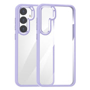 For Samsung Galaxy S25+ 5G Anti-fingerprint Highly Transparent PC Phone Case(Purple)