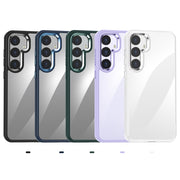For Samsung Galaxy S25 5G Anti-fingerprint Highly Transparent PC Phone Case(Black)