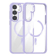 For Samsung Galaxy S25 5G MagSafe Anti-fingerprint Highly Transparent PC Phone Case(Purple) - Galaxy S25 5G Cases by PMC Jewellery | Online Shopping South Africa | PMC Jewellery | Buy Now Pay Later Mobicred