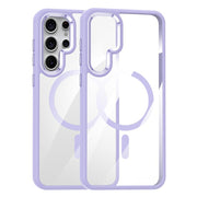 For Samsung Galaxy S25 Ultra 5G MagSafe Anti-fingerprint Highly Transparent PC Phone Case(Purple)