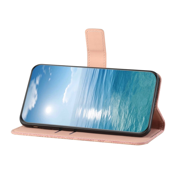 For Google Pixel 9 Pro XL Ethnic Style Embossed Pattern Leather Phone Case(Pink) - Google Cases by PMC TechLife | Online Shopping South Africa | PMC TechLife | Buy Now Pay Later Mobicred