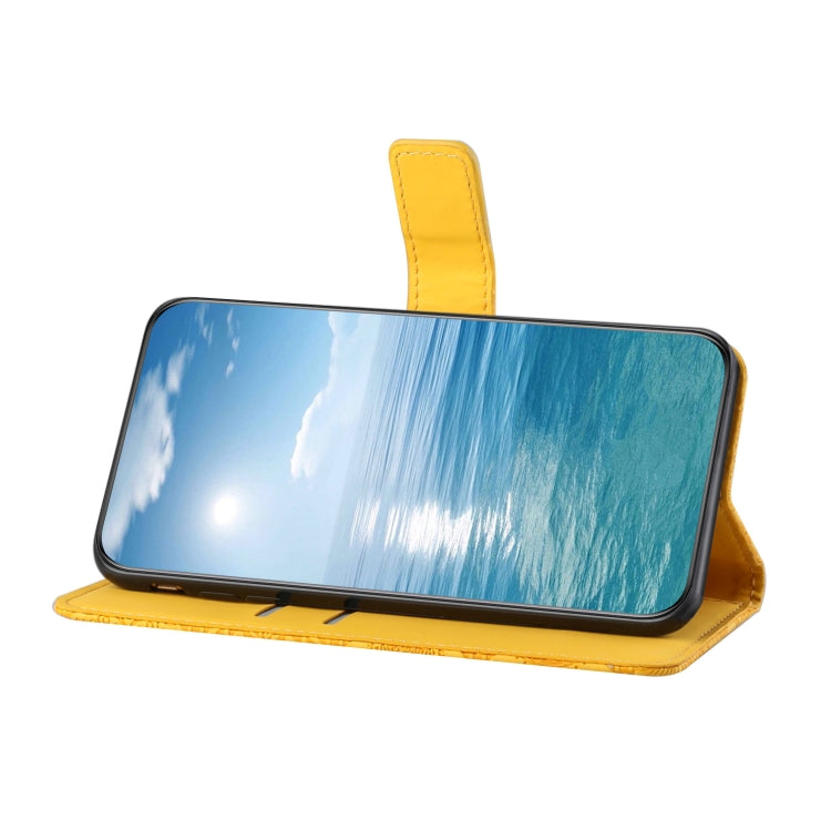 For Google Pixel 9 / 9 Pro Ethnic Style Embossed Pattern Leather Phone Case(Yellow) - free shipping - PMC TechLife - Order now!