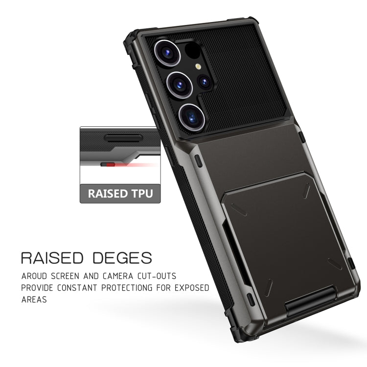 For Samsung Galaxy S24 Ultra 5G Scratch-Resistant Shockproof Heavy Duty Rugged Armor Phone Case(Black) - free shipping - PMC TechLife - Order now!