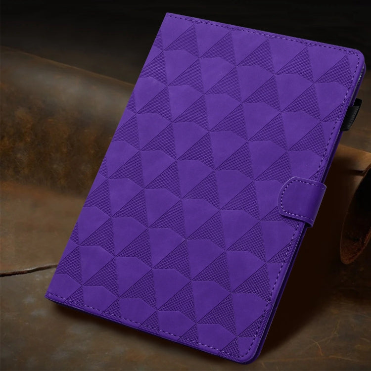 For iPad Pro 11 2024 Diamond Texture Embossed Leather Smart Tablet Case(Purple) - iPad Pro 11 2024 Cases by PMC TechLife | Online Shopping South Africa | PMC TechLife | Buy Now Pay Later Mobicred