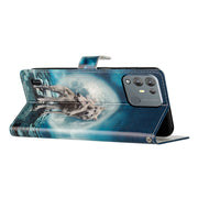 For Blackview A55 Pro Colored Drawing Leather Phone Case(Twin Wolves)