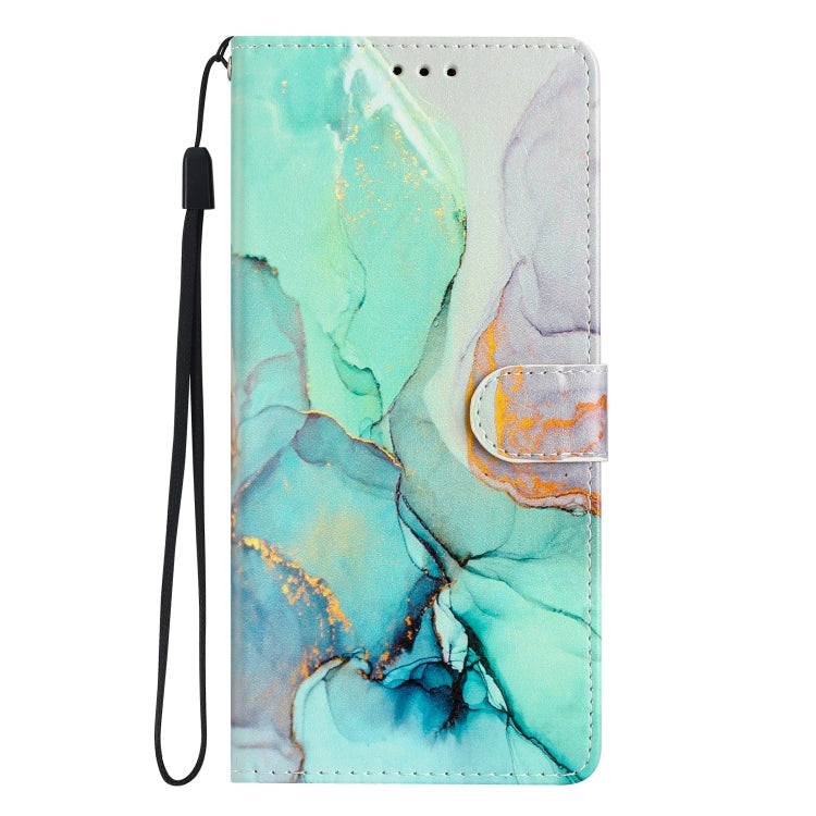 For Blackview A55 Pro Colored Drawing Leather Phone Case(Green Marble) - More Brand by PMC TechLife | Online Shopping South Africa | PMC TechLife | Buy Now Pay Later Mobicred