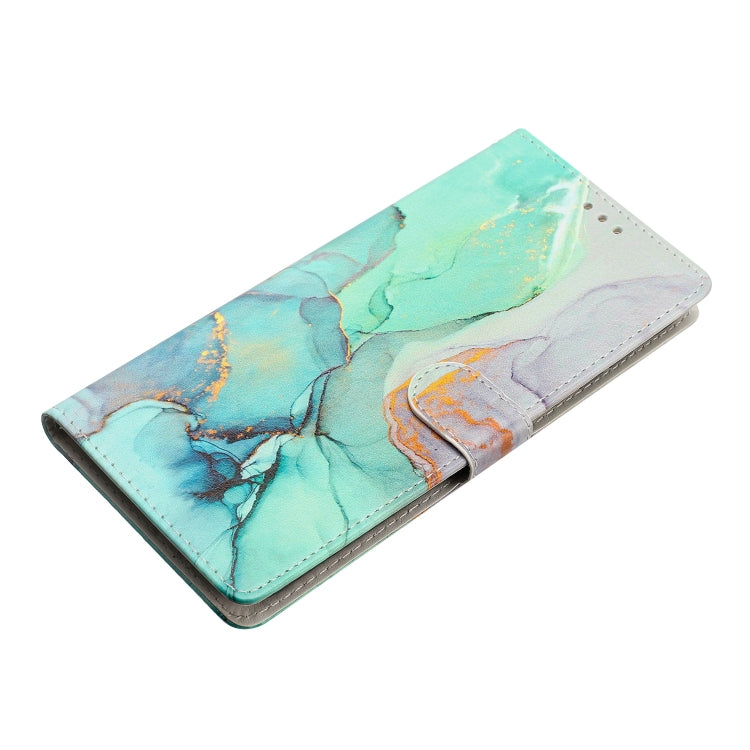 For Blackview A55 Pro Colored Drawing Leather Phone Case(Green Marble) - More Brand by PMC TechLife | Online Shopping South Africa | PMC TechLife | Buy Now Pay Later Mobicred