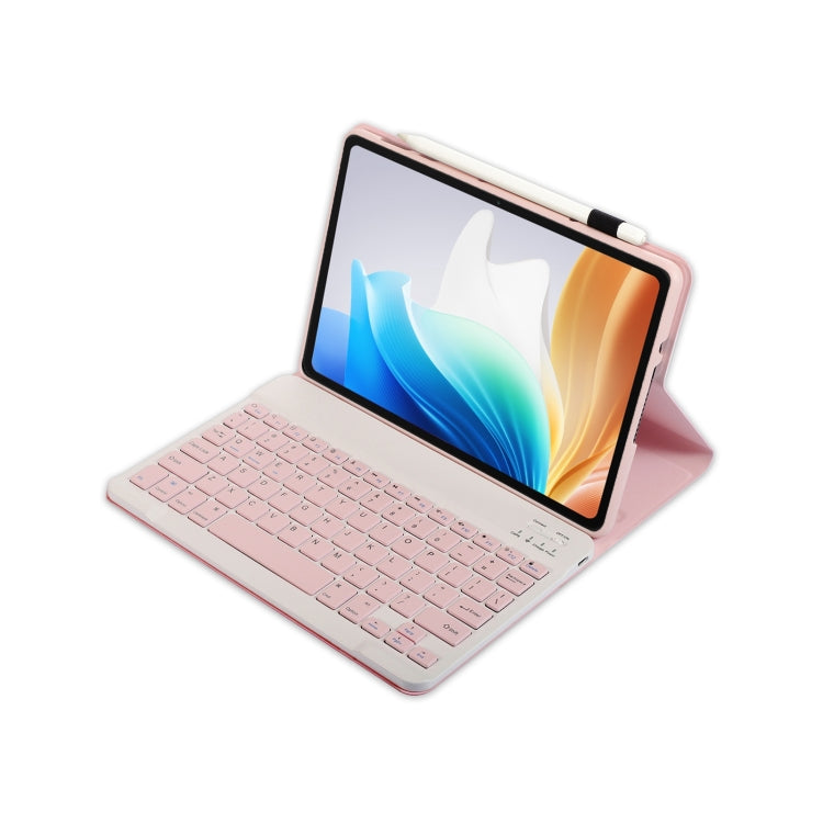 For OPPO Pad Air2 11.4 inch OP14 TPU Ultra-thin Detachable Bluetooth Keyboard Leather Case(Pink) - Others Keyboard by PMC TechLife | Online Shopping South Africa | PMC TechLife