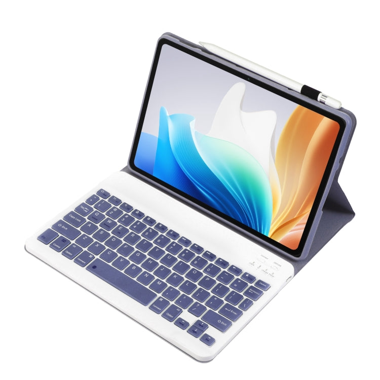 For OnePlus Pad Go / OPPO Pad Air2 / Neo OP14 TPU Ultra-thin Detachable Bluetooth Keyboard Leather Case(Purple) - OPPO Keyboard by PMC TechLife | Online Shopping South Africa | PMC TechLife | Buy Now Pay Later Mobicred