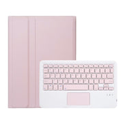 For OnePlus Pad Go / OPPO Pad Air2 / Neo OP14-A TPU Ultra-thin Detachable Bluetooth Keyboard Leather Case with Touchpad(Pink)