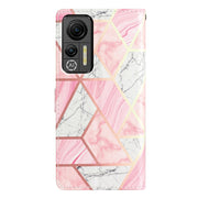 For Ulefone Note 14 Colored Drawing Leather Phone Case(Pink Marble)