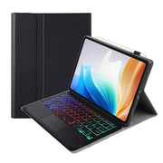 For OnePlus Pad Go / OPPO Pad Air2 / Neo OP14-AS TPU Ultra-thin Detachable Backlight Bluetooth Keyboard Leather Case with Touchpad(Black)