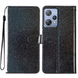 For Blackview A53 Pro Glitter Powder Flip Leather Phone Case(Black) - More Brand by PMC TechLife | Online Shopping South Africa | PMC TechLife