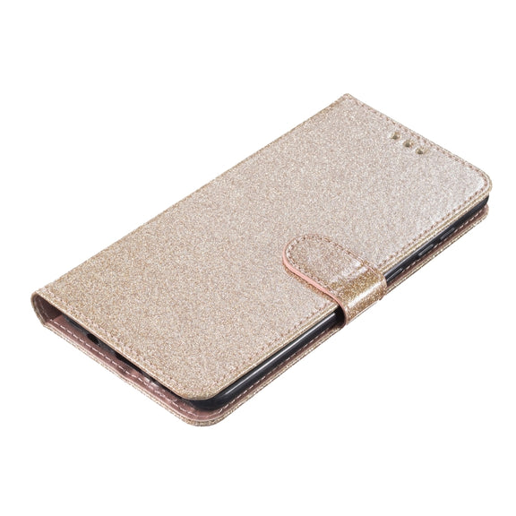 For Ulefone Note 14 Glitter Powder Flip Leather Phone Case(Gold)