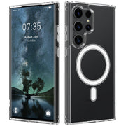 For Samsung Galaxy S25 Ultra 5G MagSafe Magnetic Acrylic TPU Phone Case(Transparent)