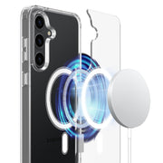 For Samsung Galaxy S25+ 5G MagSafe Magnetic Acrylic TPU Phone Case(Transparent)