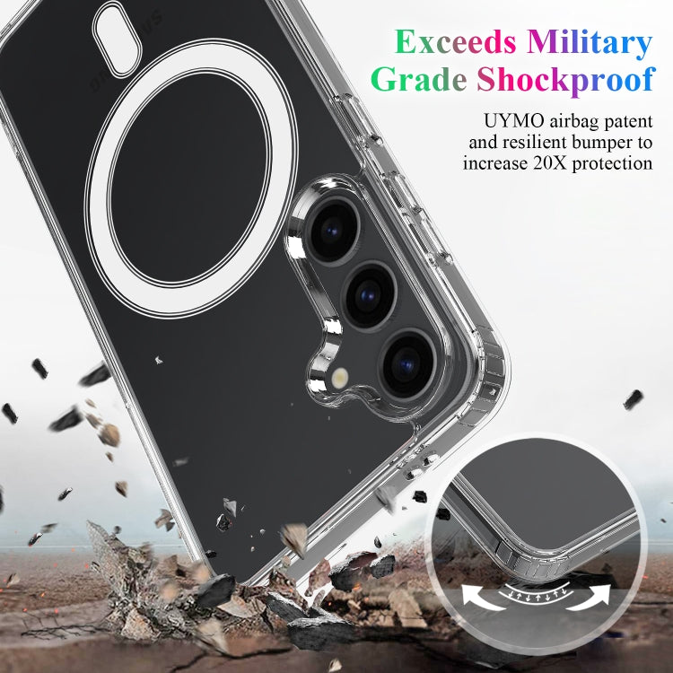 For Samsung Galaxy S25+ 5G MagSafe Magnetic Acrylic TPU Phone Case(Transparent)