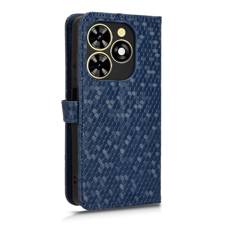 For Tecno Spark Go 2024 / Spark 20C Honeycomb Dot Texture Leather Phone Case(Blue)