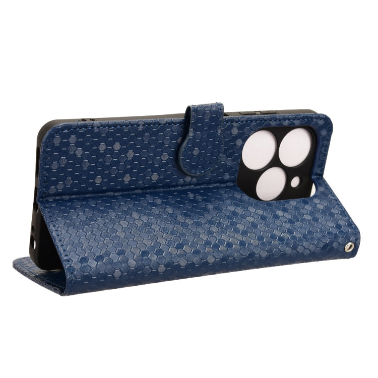 For Tecno Spark Go 2024 / Spark 20C Honeycomb Dot Texture Leather Phone Case(Blue)