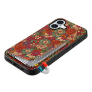 For iPhone 16 Plus Dual Card Slot Holder Phone Case(Spring Green)