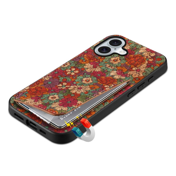 For iPhone 16 Plus Dual Card Slot Holder Phone Case(Spring Green)