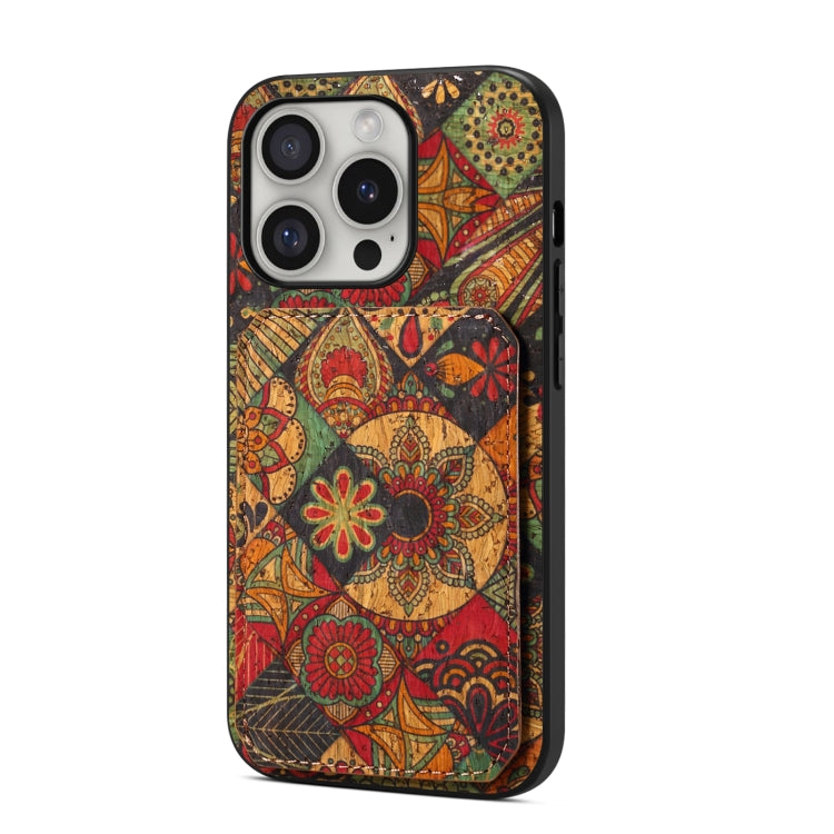 For iPhone 16 Pro Dual Card Slot Holder Phone Case(Autumn Yellow)