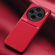For vivo X100 Pro Classic Tilt Strip Grain Magnetic Shockproof PC + TPU Phone Case(Red) - X100 Pro Cases by PMC TechLife | Online Shopping South Africa | PMC TechLife