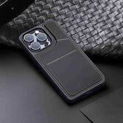 For iPhone 15 Pro DUX DUCIS Rafi II Series MagSafe Magnetic Holder RFID Phone Case(Black)