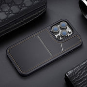 For iPhone 16 Pro Max DUX DUCIS Rafi II Series MagSafe Magnetic Holder RFID Phone Case(Black)