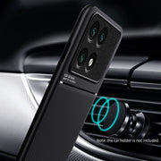 For Xiaomi Redmi K70 Classic Tilt Strip Grain Magnetic Shockproof PC + TPU Phone Case(Green)