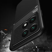 For Xiaomi Redmi K70 Classic Tilt Strip Grain Magnetic Shockproof PC + TPU Phone Case(Green)
