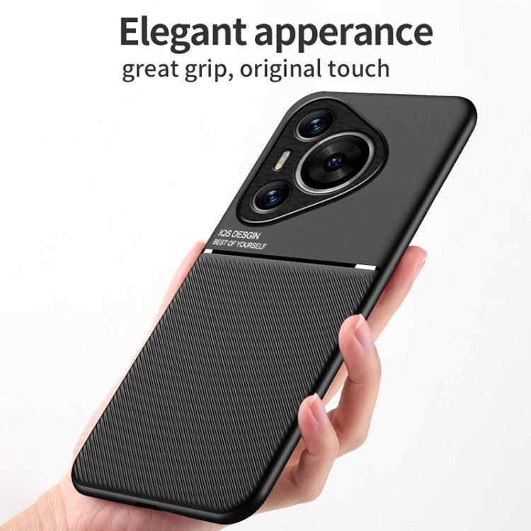 For Huawei Pura 70 Classic Tilt Strip Grain Magnetic PC Hybrid TPU Phone Case(Green)