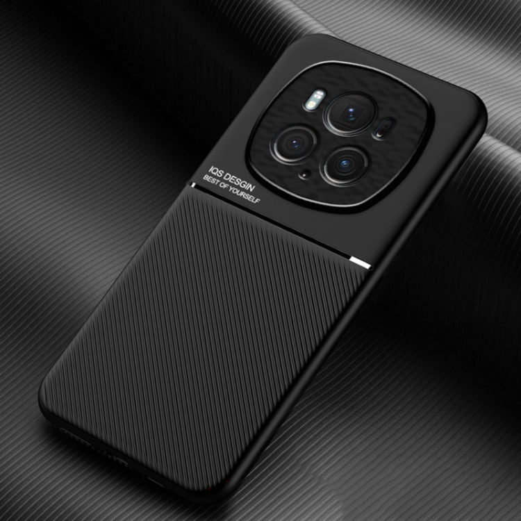 For Honor Magic6 Pro Classic Tilt Strip Grain Magnetic PC Hybrid TPU Phone Case(Black) - free shipping - PMC Jewellery - Order now!