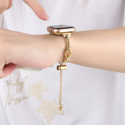 For Apple Watch Ultra 2 49mm Twist Metal Bracelet Chain Watch Band(Gold)