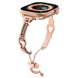 For Apple Watch Series 3 38mm Twist Metal Bracelet Chain Watch Band(Rose Gold) - Watch Bands by PMC TechLife | Online Shopping South Africa | PMC TechLife