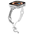 For Apple Watch 38mm Twist Metal Bracelet Chain Watch Band(Silver) - Watch Bands by PMC TechLife | Online Shopping South Africa | PMC TechLife