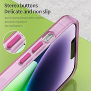 For iPhone 16 MagSafe Frosted Translucent TPU + PC Full Coverage Phone Case(Pink)
